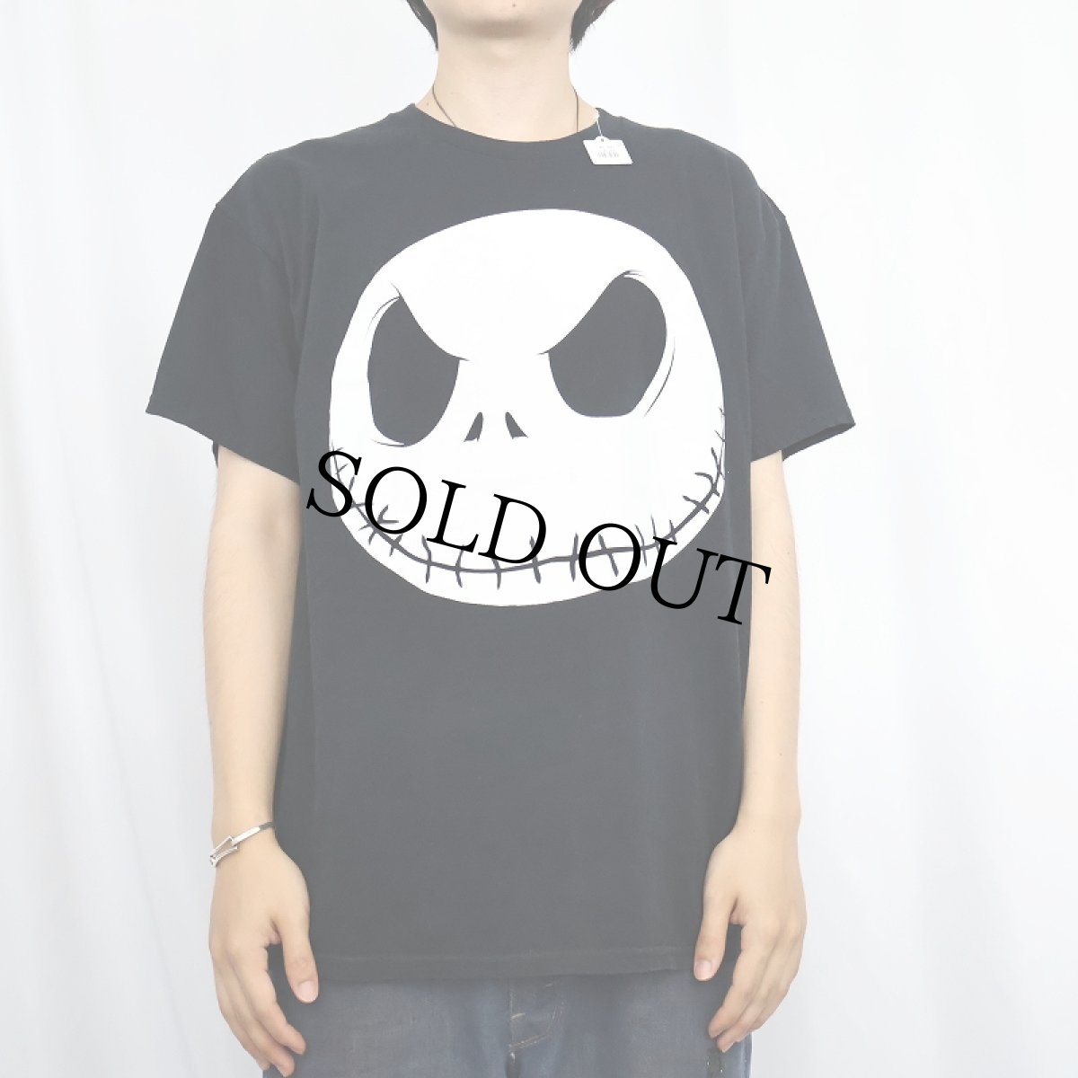画像2: The Nightmare Before Christmas "Jack Skellington" キャラクタープリントTシャツ BLACK L (2)