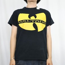画像3: WU-TANG CLAN ロゴプリント ヒップホップTシャツ BLACK S (3)