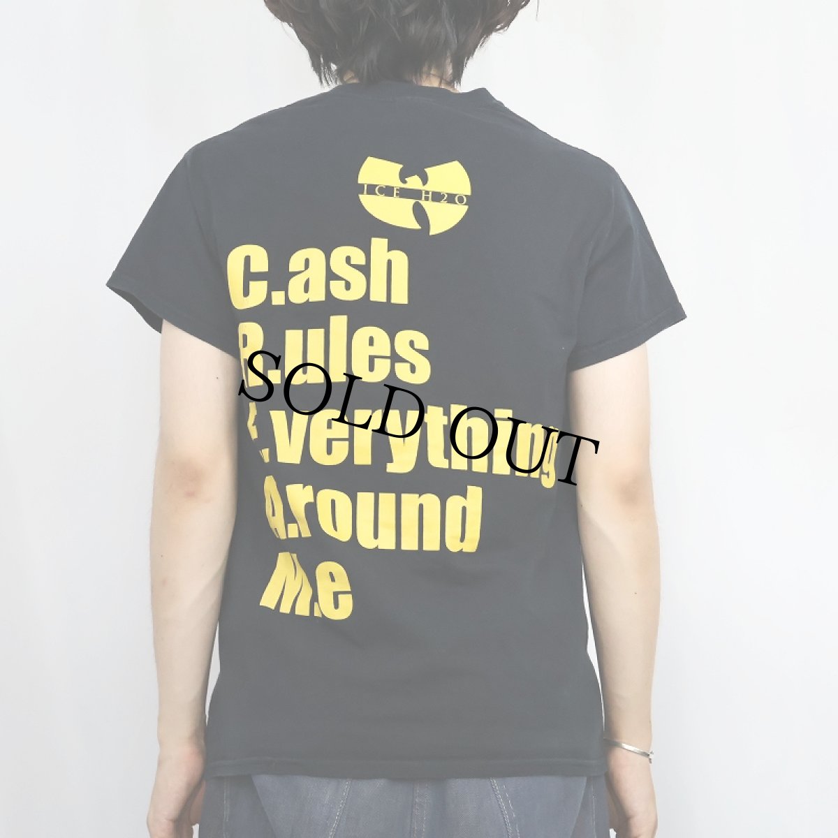 画像4: WU-TANG CLAN ロゴプリント ヒップホップTシャツ BLACK S (4)