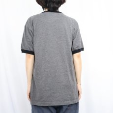 画像3: Steven Rhodes "Let's have a SEANCE" イラストプリントリンガーTシャツ L (3)