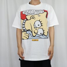 画像2: 90's STANLEY DESANTIS USA製 "THE SIMPSONS" リキテン風 キャラクタープリントTシャツ M (2)