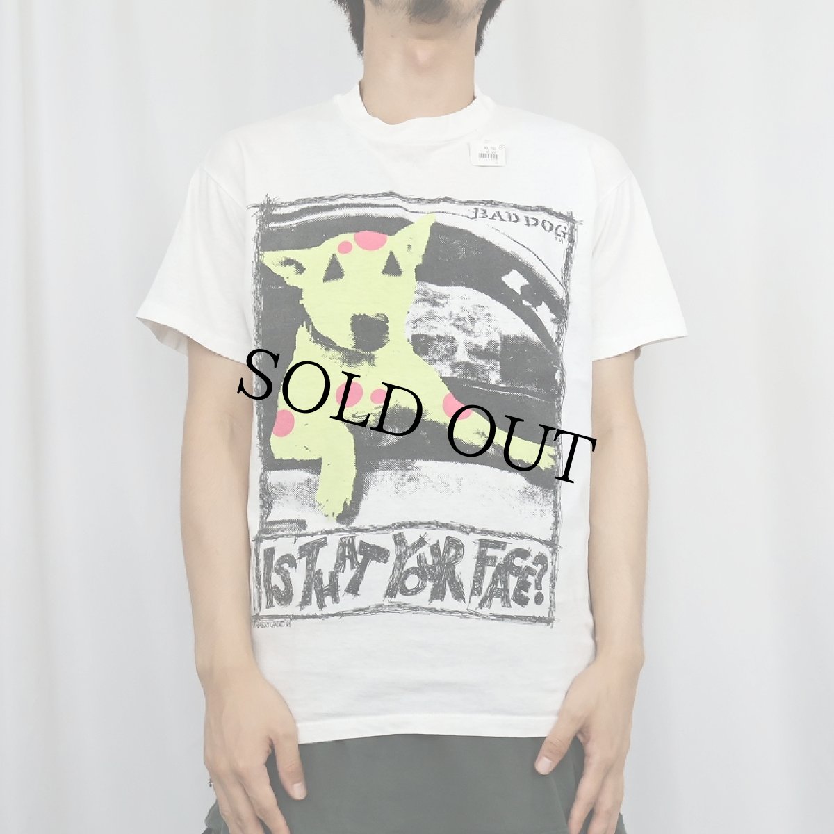 画像3: 80's BAD DOG USA製 "IS THAT YOUR FACE?" 犬プリントTシャツ L (3)