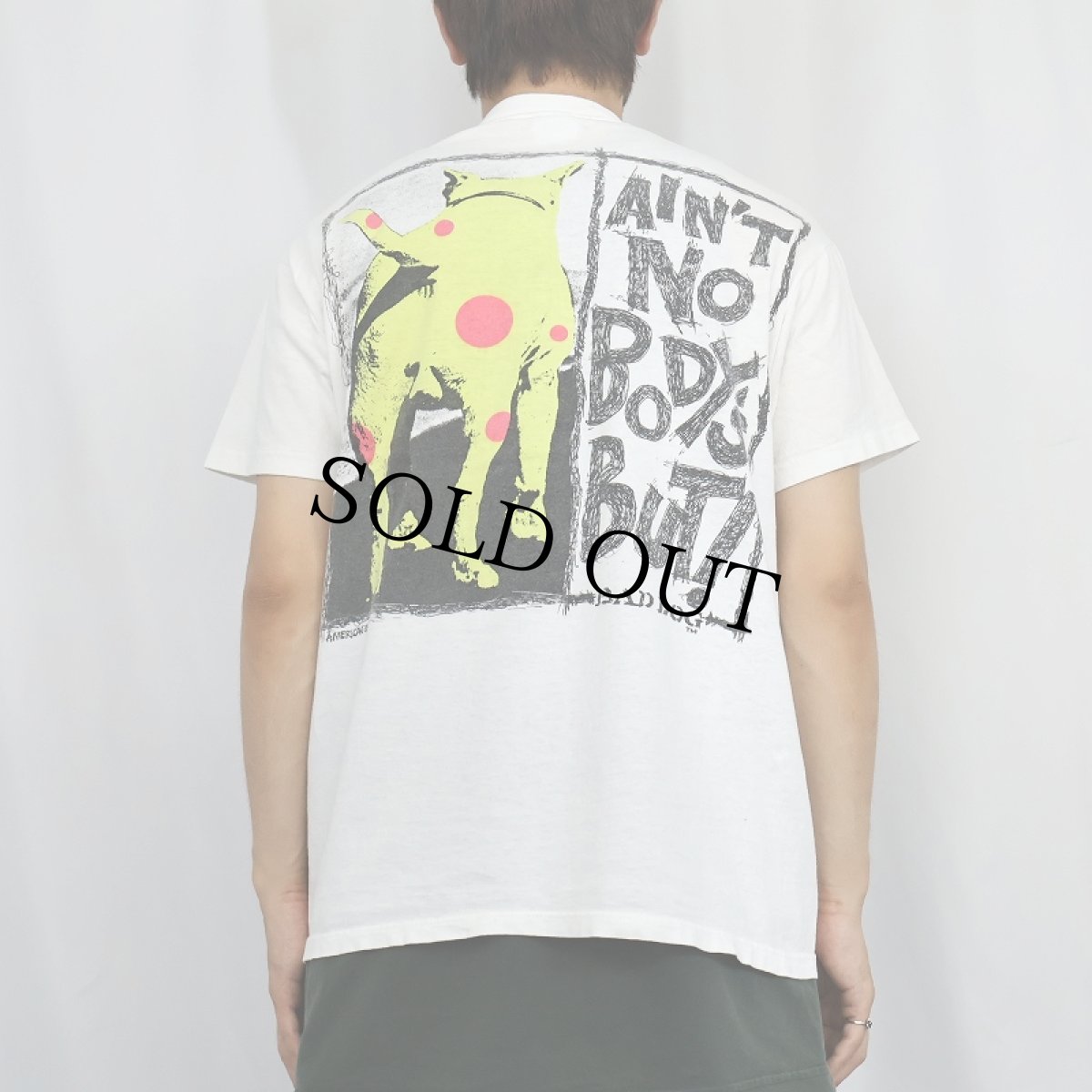 画像4: 80's BAD DOG USA製 "IS THAT YOUR FACE?" 犬プリントTシャツ L (4)