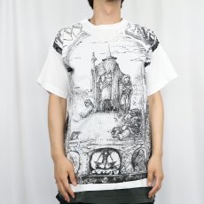 画像2: 90's Jimmy Cauty "The Lord of the Rings" アート大判プリントTシャツ (2)
