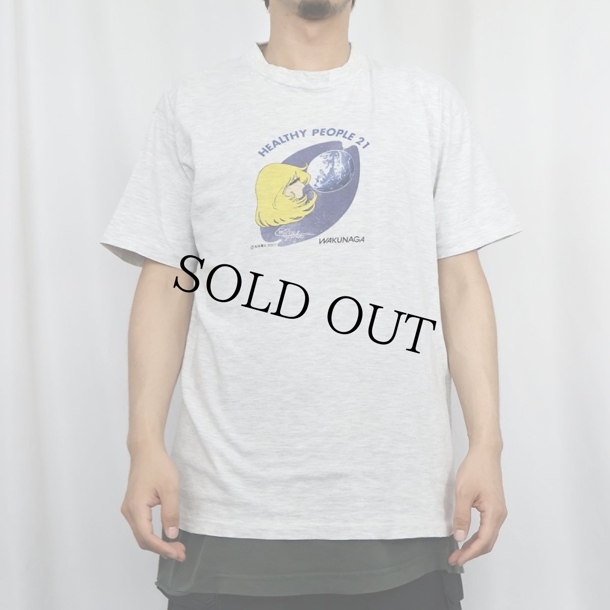 画像2: 2001 松本零士 銀河鉄道999 "メーテル" アニメプリントTシャツ FREE (2)