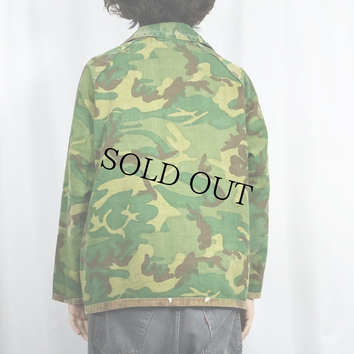 画像4: 70's カモ柄 リバーシブル ハンティングジャケット (4)