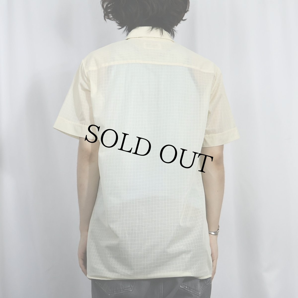 画像3: 70's ANTHONY BLAIR ナイロンシアーシャツ M (3)