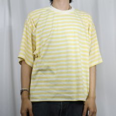 画像2: 80〜90's Jantzen USA製 ボーダー柄 Tシャツ M (2)