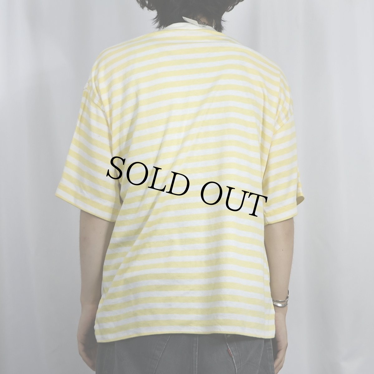 画像3: 80〜90's Jantzen USA製 ボーダー柄 Tシャツ M (3)