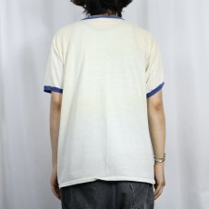 画像3: 70's KTBC USA製 "Carlos Velasquez" テレビ番組プリントリンガーTシャツ L (3)