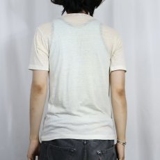 画像3: 70〜80's Schlitz USA製 ビールメーカー プリントリンガーTシャツ M (3)