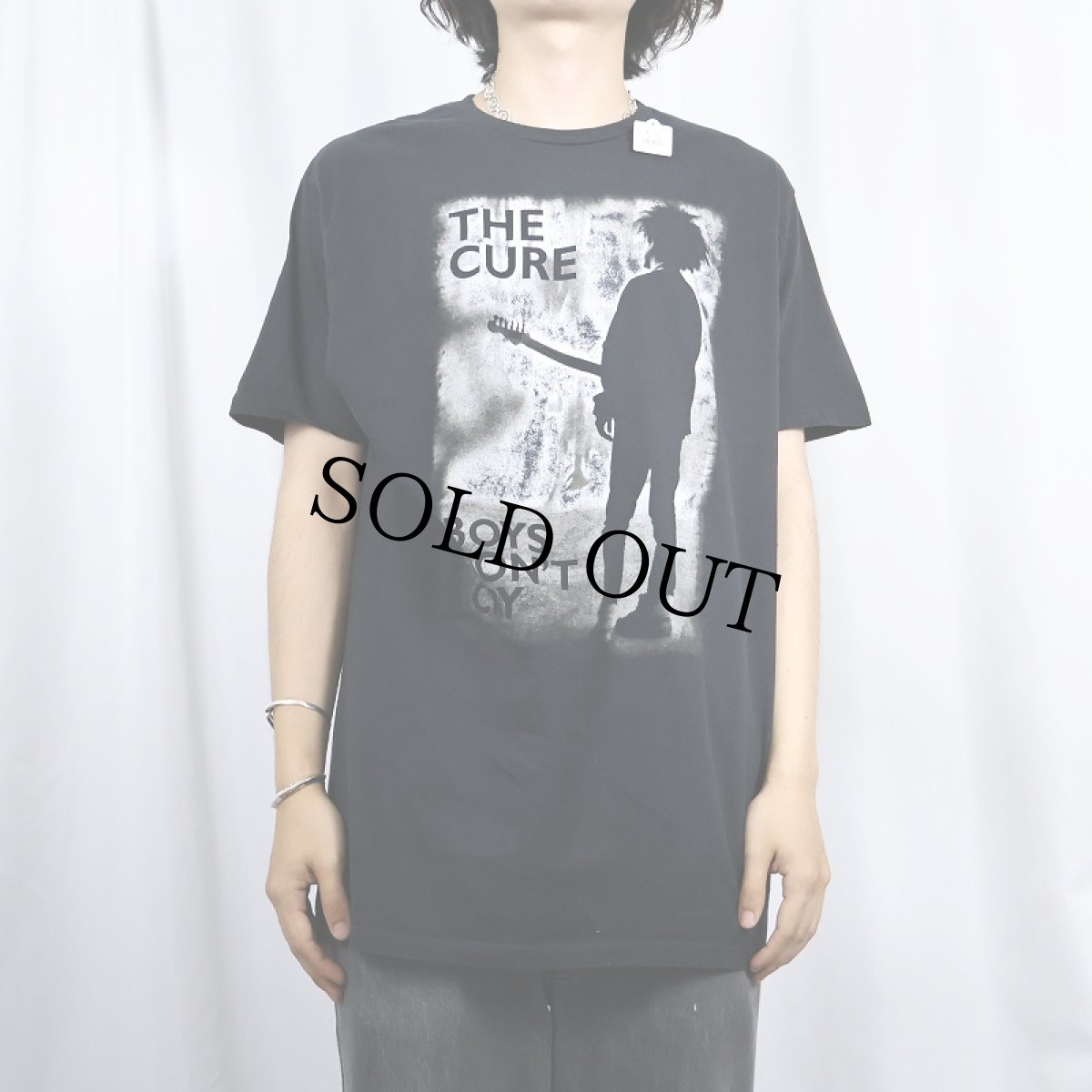 画像2: THE CURE "BOYS DON'T CRY" ロックバンドプリントTシャツ BLACK L (2)