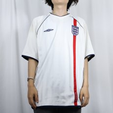 画像2: UMBRO "ENGLAND" ゲームシャツ XL (2)