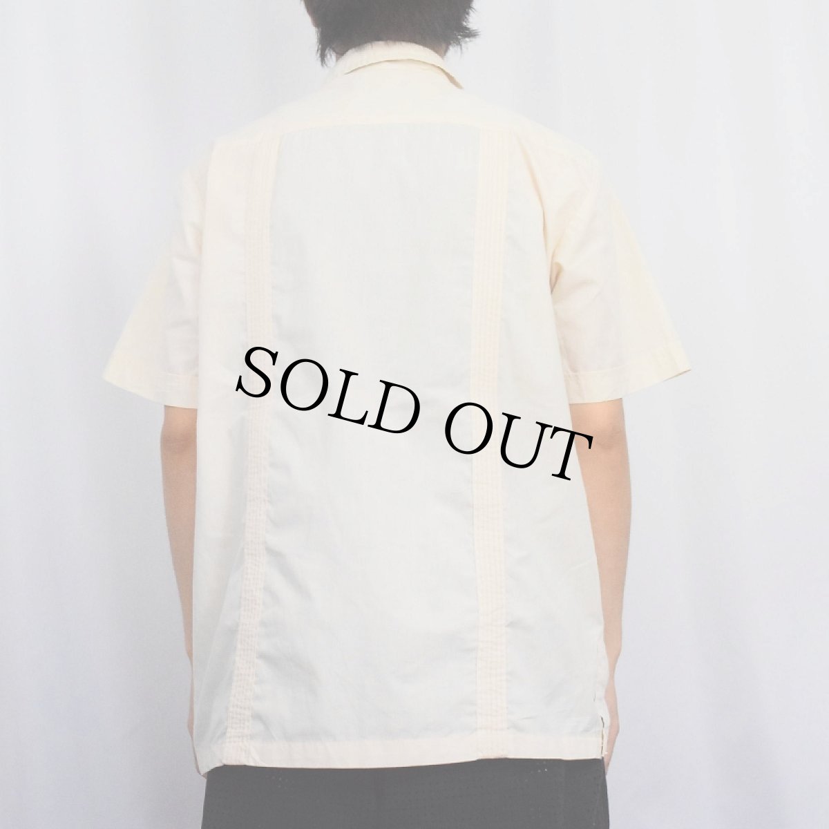 画像3: WEST LINE 刺繍デザイン キューバシャツ M (3)