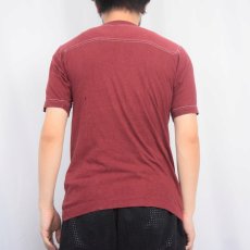画像3: 70's Bareback Records, Inc. レコードレーベル プリントフットボールTシャツ S (3)