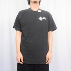 画像2: 90's BEAR MAGAZINE USA製 雑誌プリントTシャツ BLACK L (2)