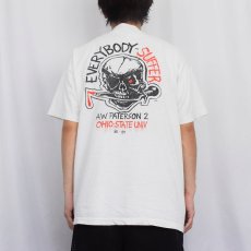 画像3: 90's USA製 "EVERYBODY-SUFFER" スカルプリントTシャツ XL (3)