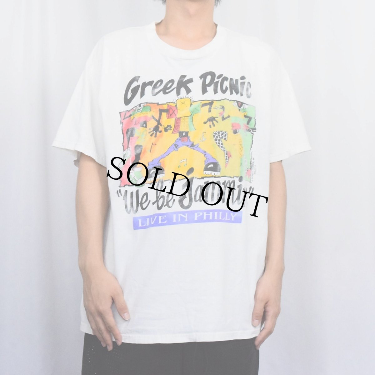 画像3: 90's Greek Picnic USA製 "We be Jammin" イベントプリントTシャツ XL (3)