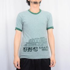 画像2: 70〜80's Champion バータグ USA製 "UNC CHAPEL HILL" 染み込みプリントTシャツ M (2)