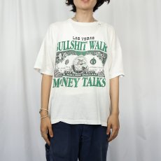 画像2: 80〜90's "BULLSHIT WALKS MONEY TALKS" プリントTシャツ (2)