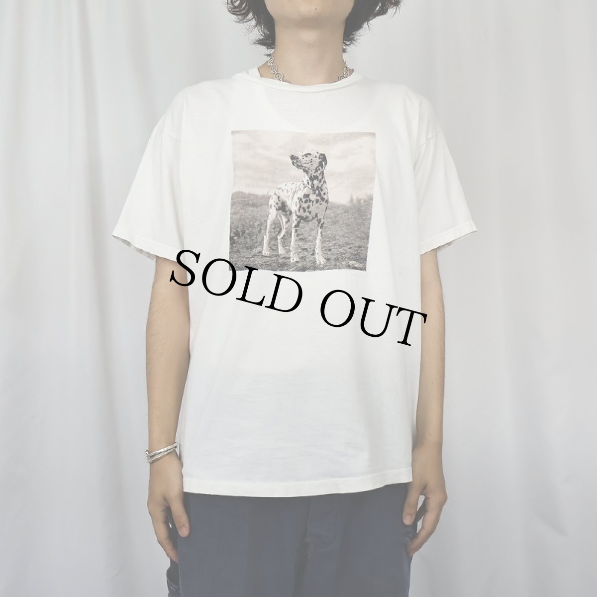 画像2: 90's GAP USA製 犬プリントTシャツ M (2)