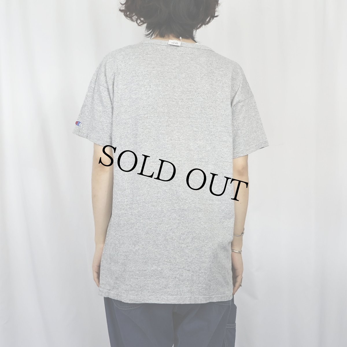 画像3: 80's Champion トリコタグ USA製 "AMERICAN HIGH" プリントTシャツ XL (3)