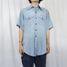画像2: 70's BIG SMITH シャンブレーシャツ (2)