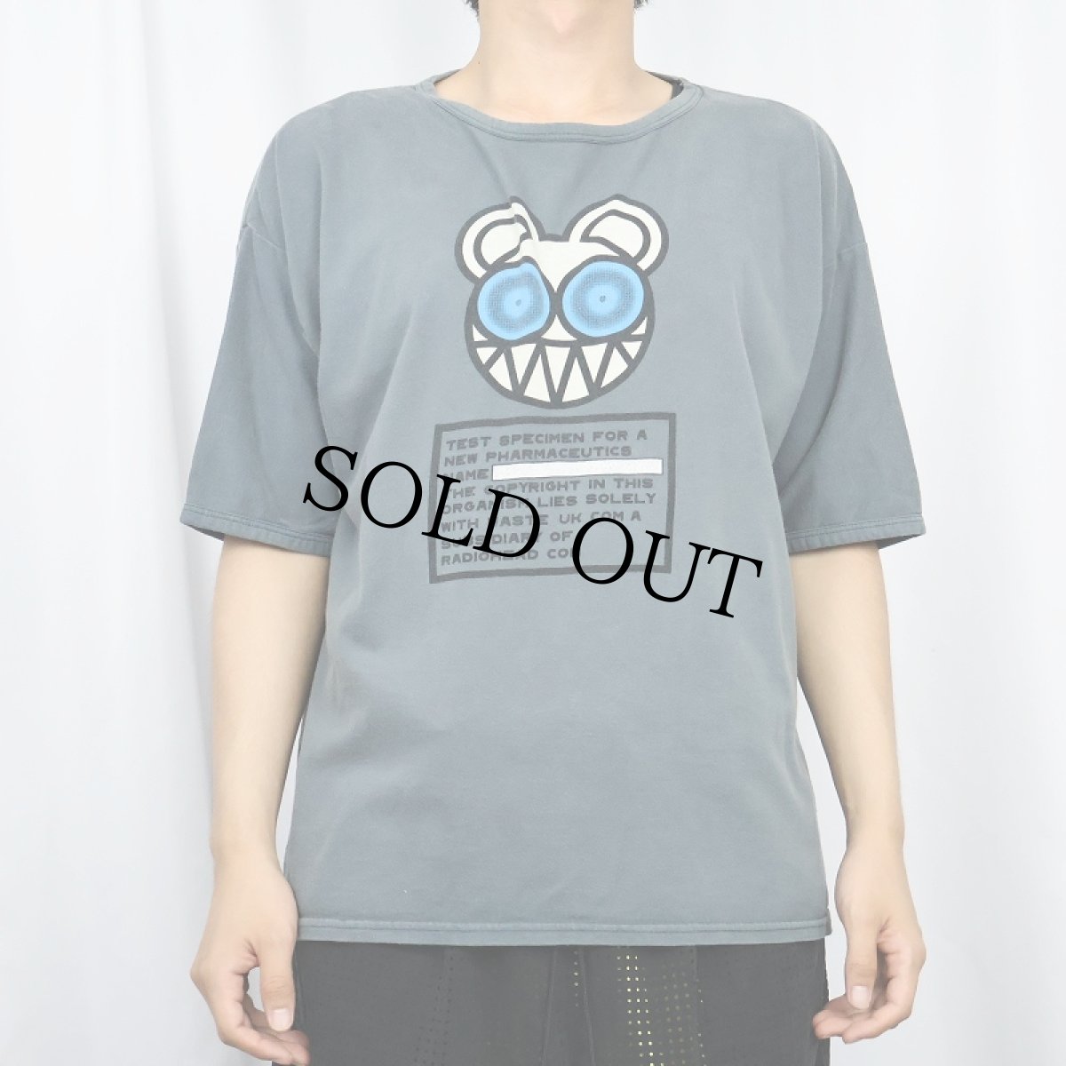 画像3: 2000's RADIOHEAD "Kid A Test" ロックバンド プリントTシャツ XL (3)