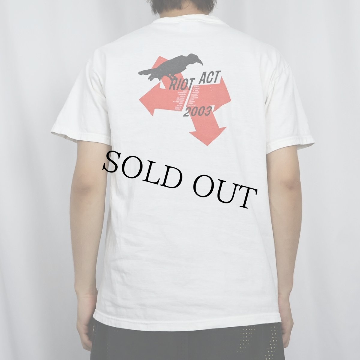 画像4: 2003 PEARL JAM "RIOT ACT 2003" ロックバンドツアーTシャツ L (4)