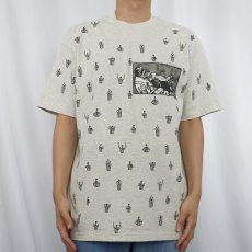 画像3: 90's rel-e-vant products USA製 レフェリー柄 マルチプリントTシャツ L (3)