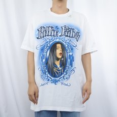 画像2: Billie Eilish ミュージシャンプリントTシャツ L (2)