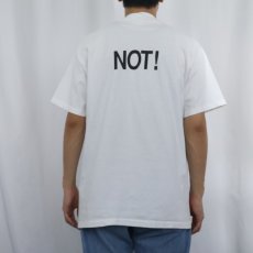 画像4: 90's USA製 "STRAIGHT NOT!" プリントTシャツ L (4)