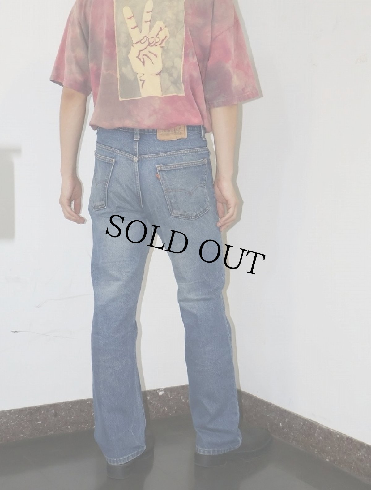 画像2: 90's Levi's 517 USA製 オレンジタブ ブーツカットデニムパンツ W31 (2)