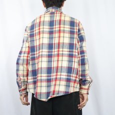 画像3: 80〜90's チェック柄 ヘビーネルシャツ (3)
