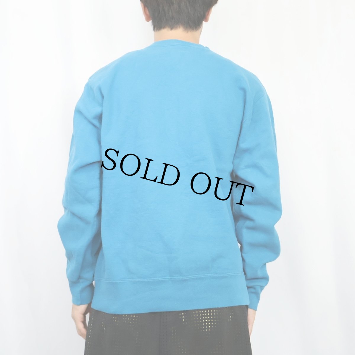 画像3: 90's Champion USA製 ロゴ刺繍 前Vスウェット L (3)