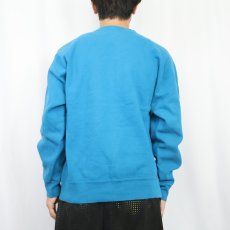 画像3: 90's Champion USA製 ロゴ刺繍 前Vスウェット L (3)
