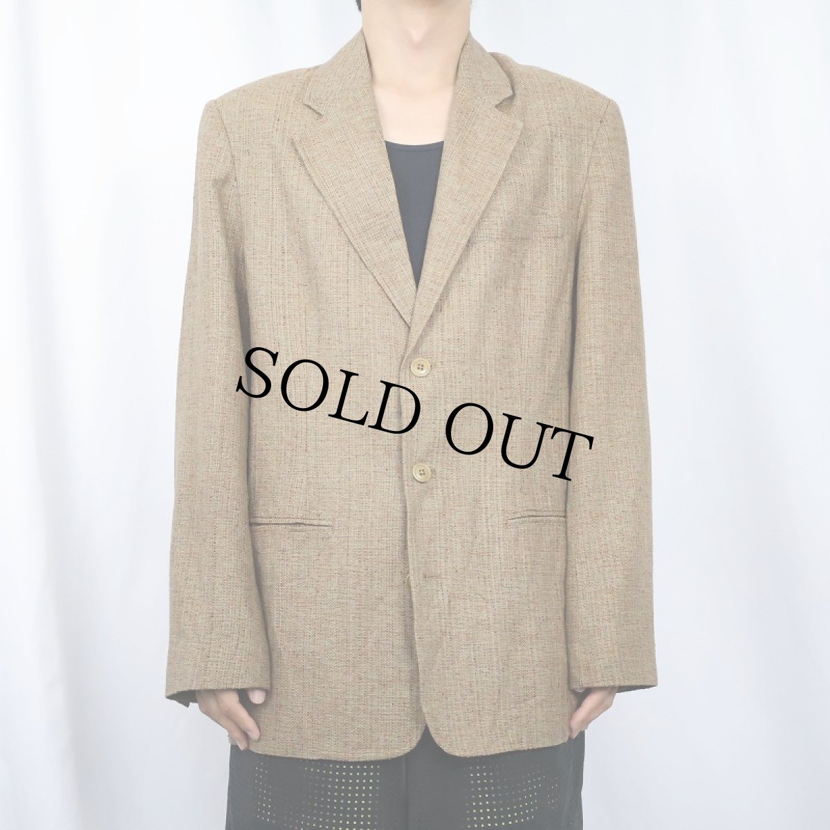 画像2: THE TERRITORY AHEAD アセテートテーラードジャケット M (2)