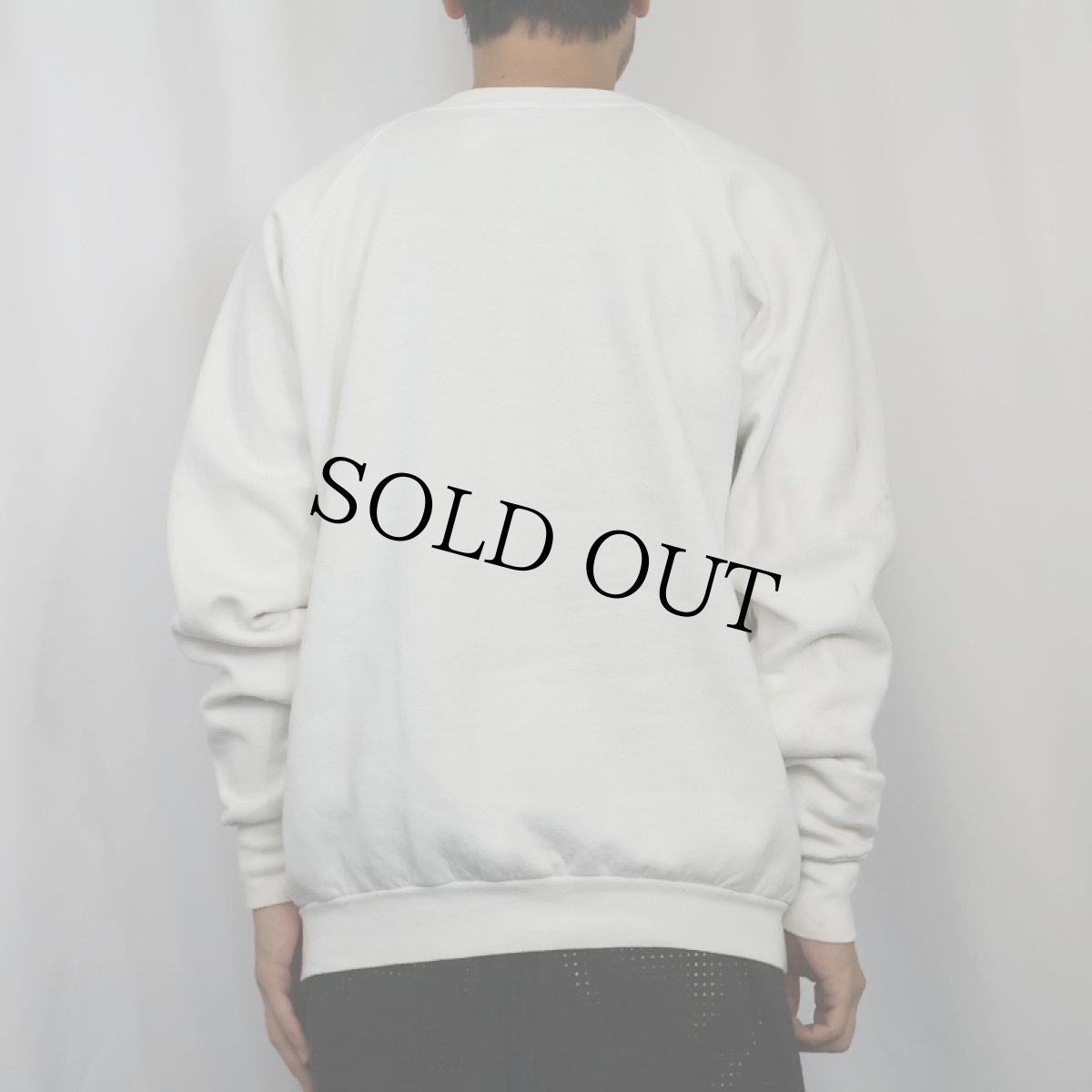 画像3: 90's USA製 "EGGHEAD" イラストプリントラグランスウェット XL (3)