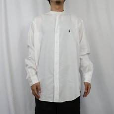 画像2: POLO Ralph Lauren "POSTBOY" バンドカラー コットンシャツ M (2)