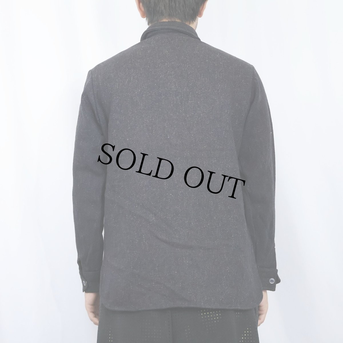 画像3: 60's BRENT ネップ混 ウールシャツ SIZE20 (3)