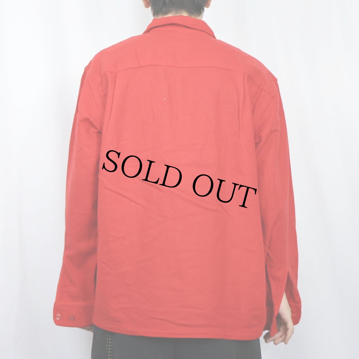 画像3: 60's BRENT ウール×ナイロンオープンカラーシャツ L (3)