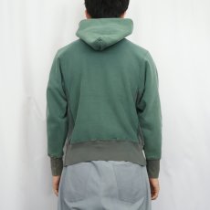 画像3: 80's Champion REVERSE WEAVE トリコタグ USA製 2トーン 目無しスウェットフーディー S (3)