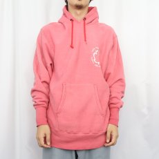 画像2: 70〜80's Champion REVERSE WEAVE 青単色タグ USA製 "NEW YORK STATE..." プリントスウェットフーディー L (2)