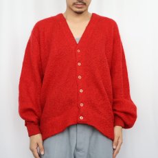 画像2: 60's The Sportsman モヘア×ウールニットカーディガン L (2)