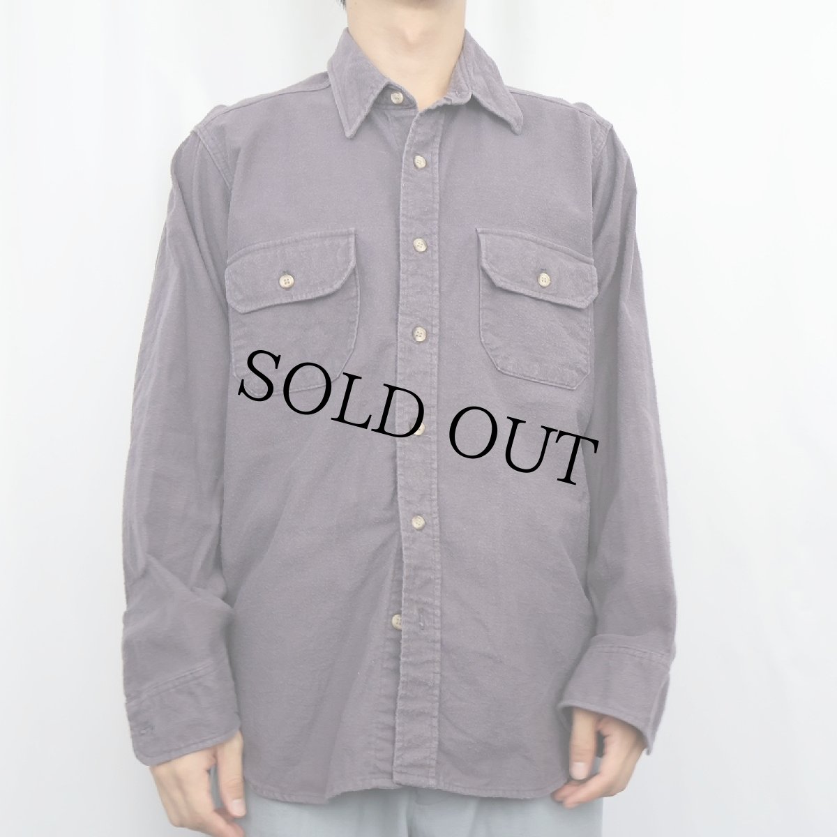 画像2: 70's Woolrich USA製 シャモアクロスシャツ (2)