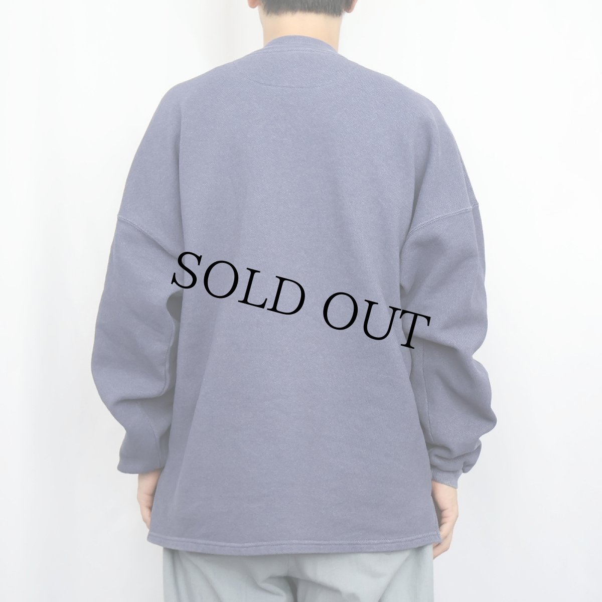 画像3: 90's RUSSELL ATHLETIC USA製 ヘンリーネック 鹿の子スウェット XL (3)