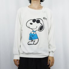 画像2: 80's SNOOPY "Knott's" キャラクター 発泡プリントラグランスウェット (2)