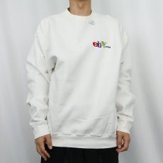画像2: ebay オンラインマーケットプレイス ロゴ刺繍スウェット XL (2)