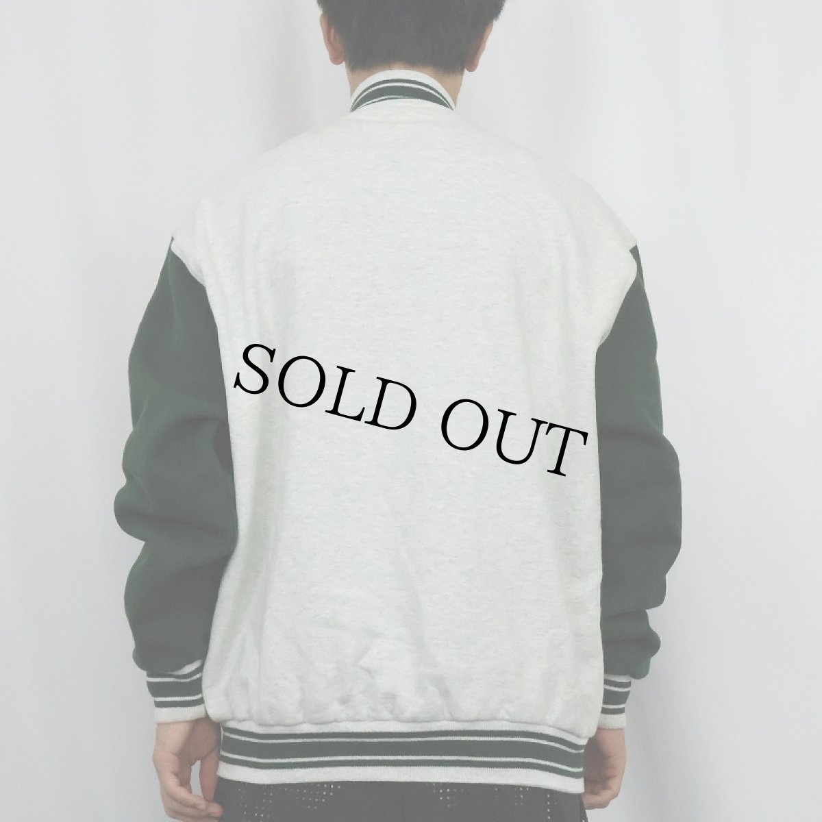 画像3: 90〜2000's FRUIT OF THE LOOM 2トーン スウェットスタジャン XL (3)