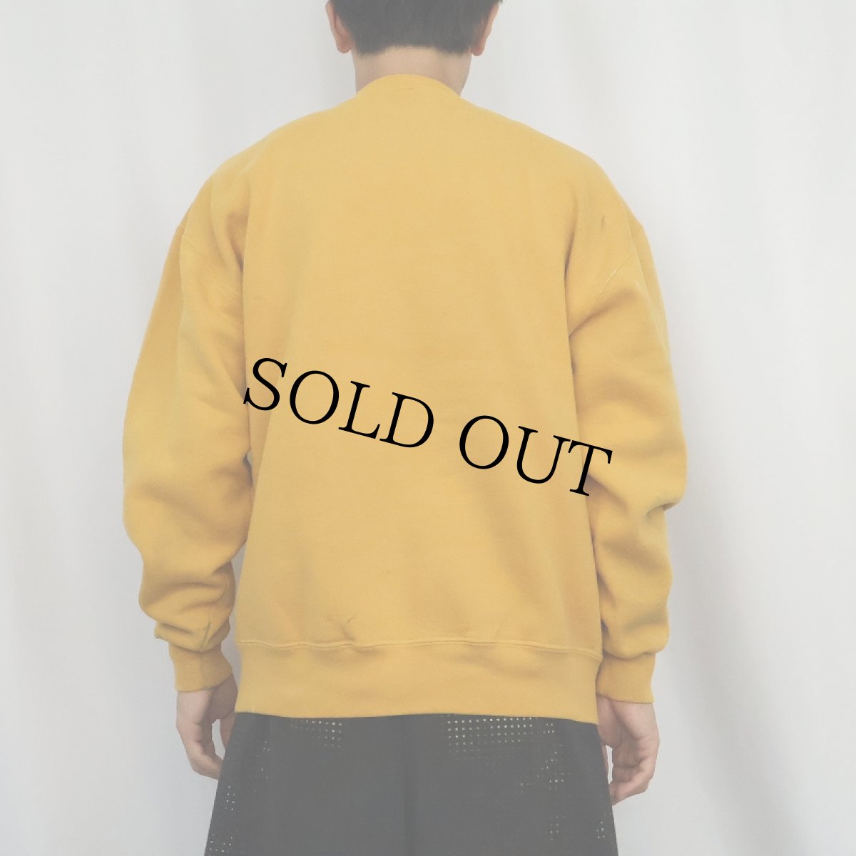 画像3: 90's RUSSELL ATHLETIC USA製 前V 無地スウェット L (3)